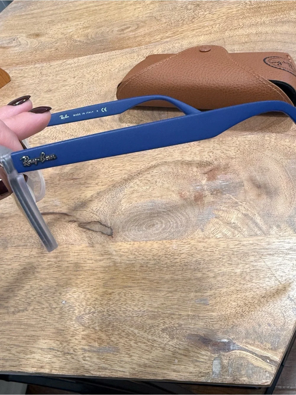 Ray-Ban Blue Gradient Blaze Wayfarer Sunglasses - Picture 6 of 7